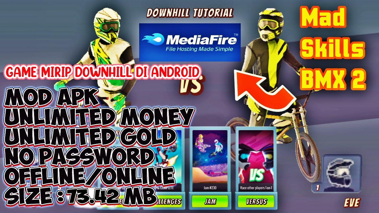 Mad Skills BMX 2 Mod apk Game balap sepeda offline
