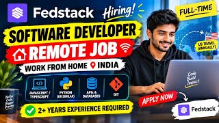 Information 🚨 Remote Software Developer Job in India | Fedstack Hiring | Work From Home 💻 #Shorts#viral#trending Update