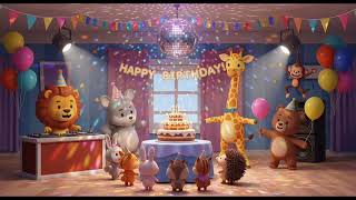 Animals at a Birthday Disco 🎉🐾🕺 | Fun Dance Party Song for Kids