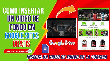 Cómo Insertar un video de fondo en Google Sites | Fondo de Video con Gif Animado
