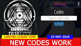 *NEW CODES MAY 29, 2024* Divine Duality Elemental (BETA) ROBLOX | LIMITED CODES TIME