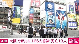 大阪の新規感染166人　5日連続東京上回る　死亡13人(2021年10月8日)