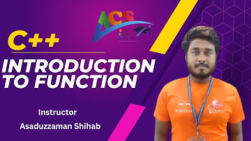 C++I Introduction to FunctionI Asaduzzaman ShihabI Aiub Course SolutionI ACSIAIUBI
