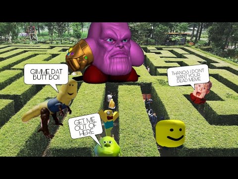 Thanos Maze Roblox Video Youtube - thanos maze roblox