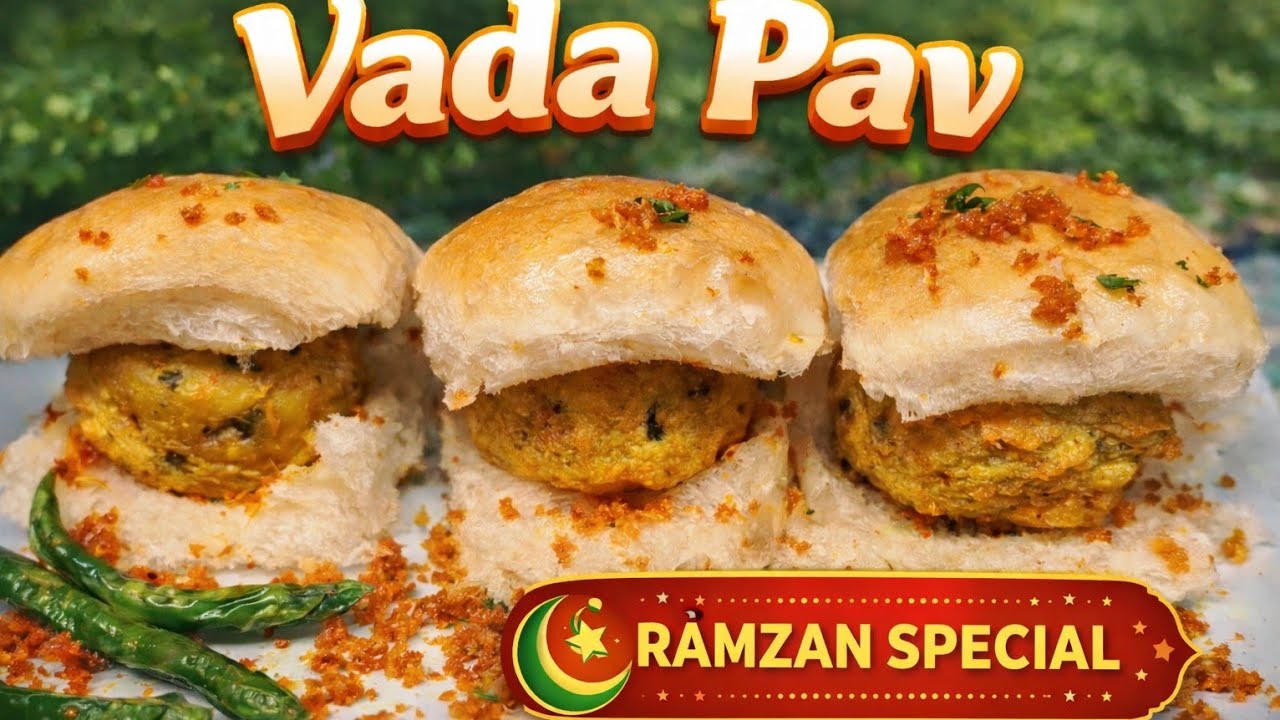 Vada Pav Recipe | Ramzan Special | Street Food Recipe | Easy Iftar Snack | @Zaika Food Recipes