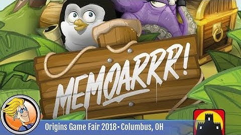Memoarrr! — game preview at Origins 2018