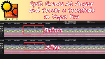 Split Events at Cursor and Create a Crossfade in Vegas Pro