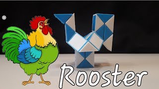 Rubik's Twist or Smiggle snake Puzzle Tutorial :How to make a Rooster shape Step by Step