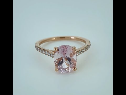 Opal Diamond Factory |  Morganite & Diamond Ring