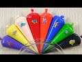 【音フェチ】 絞り袋で光沢のあるスライムを作る, カラフルなスライム, Piping Bags Slime 【ASMR】 #AsmrSlime