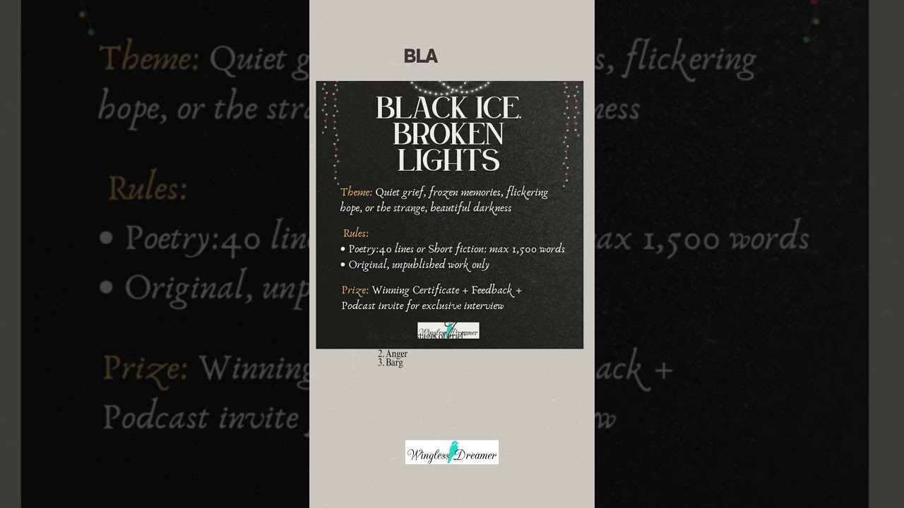 Wingless Dreamer Writing Contests January 2026 #writing #publishing #poetry #shortstories #book