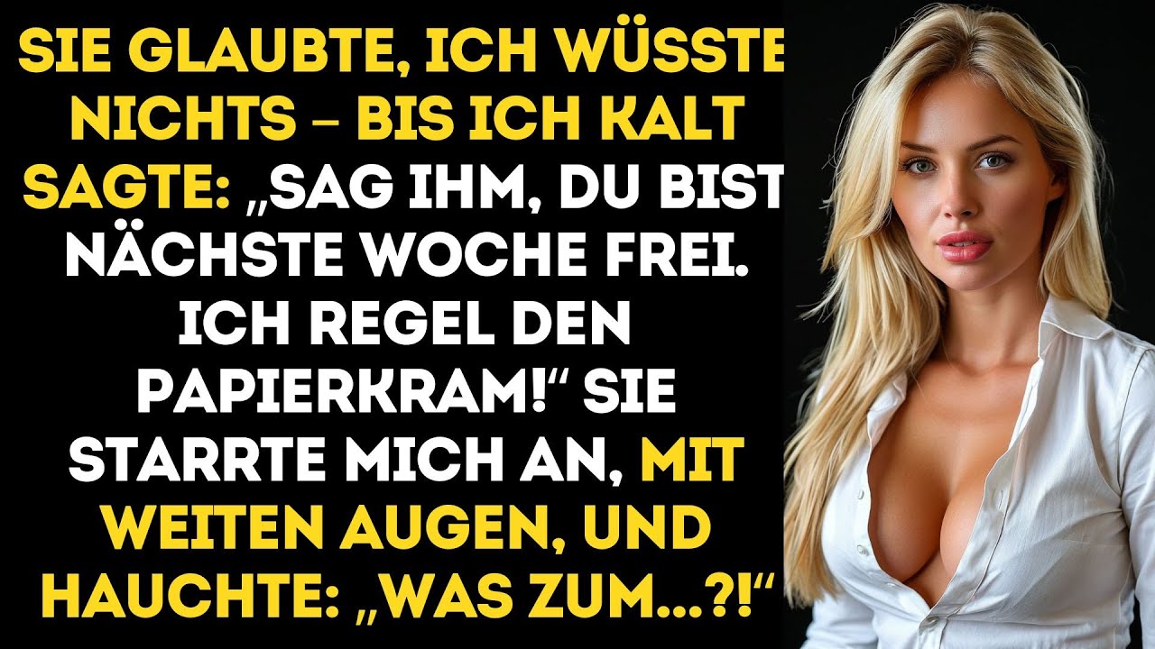 Sie dachte, ich sei AHNUNGSLOS – bis meine GELASSENE REAKTION bewies, dass ich SCHON LÄNGST EINEN..