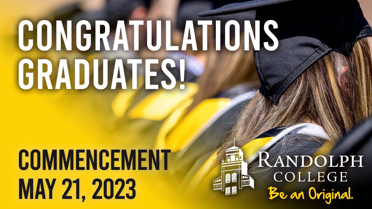 Randolph College Commencement 2023 Live Stream YouTube