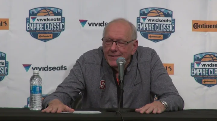 Jim Boeheim Postgame vs Richmond