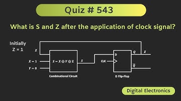 Sequential Circuit Solved Problem (Digital Electronics) | Quiz # 543