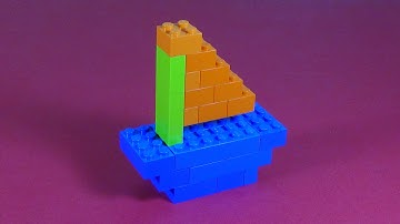 How To Build Lego SAILBOAT - 6177 LEGO® Basic Bricks Deluxe Projects