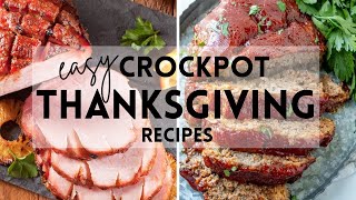 12 Easy Thanksgiving Crockpot Recipes #thanksgiving #recipes #crockpot  #sharpaspirant
