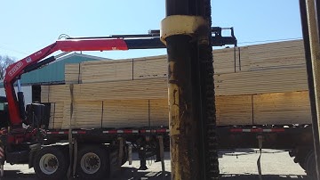 Boom unloading trusses