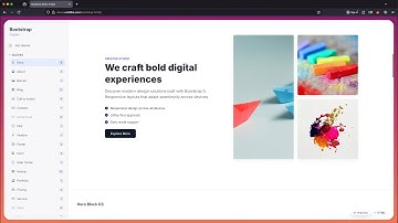 🚀 Free 61 section blocks + Bootstrap 5.3.8 Custom – Modern & Beautiful UI