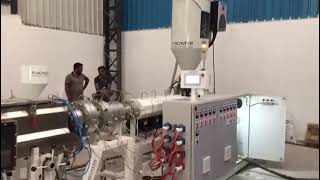 Panchveer Engineering Single Screw Extruder Hdpe Single Layer Pipe Plant
