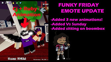 EMOTES UPDATE! VS SUNDAY! (ROBLOX FUNKY FRIDAY)