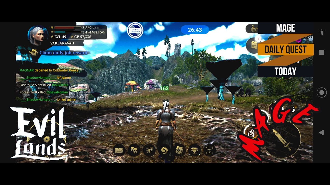 EVIL LANDS | MAGE | DAILY JOB | 04202021 | BEST ONLINE ACTION RPG | FREE TO PLAY