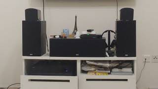Yamaha RX-A1080 Aventage AVR + Elac B6.2 sound demo (Pure Direct)