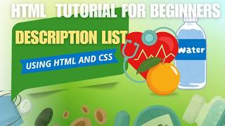 HTML Tutorial for beginners | Description List Using HTML and CSS