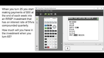 Annuity payments using the TVM solver