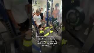 🚨 FALSE FIRE ALARM Turns Into a FIREFIGHTER WORKOUT! 😂🏋️