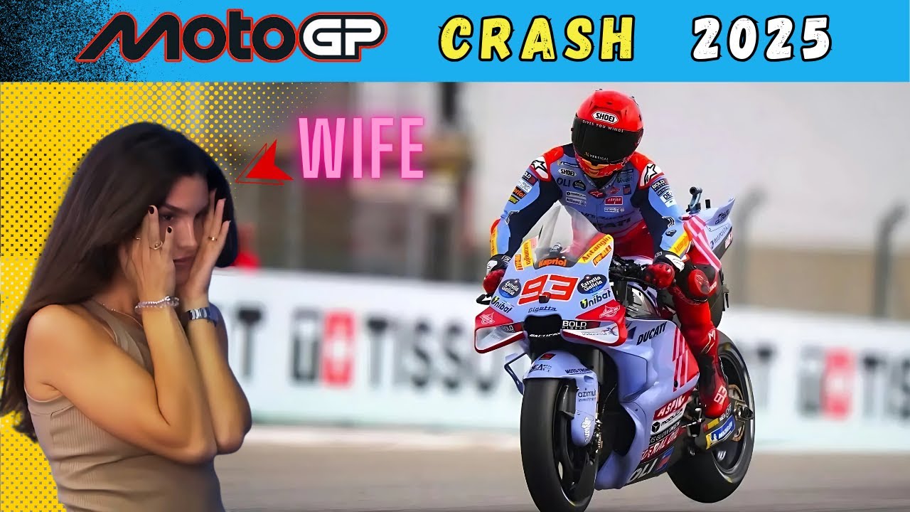 Wife's Reaction On CRASH. 2025 MotoGP Crash Analysis | Marc Marquez ...