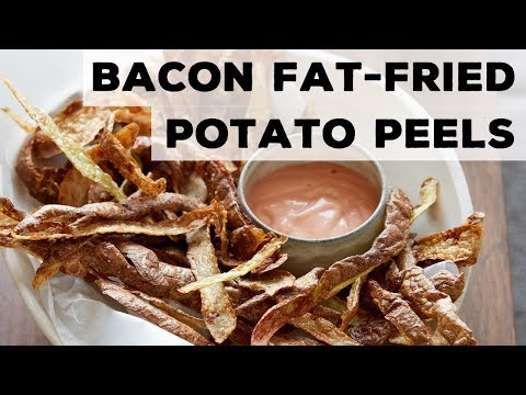 bacon-fat-fried-potato-peels-|-food-network