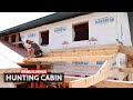 Building a Hunting Cabin 17: Porch Framing Solo