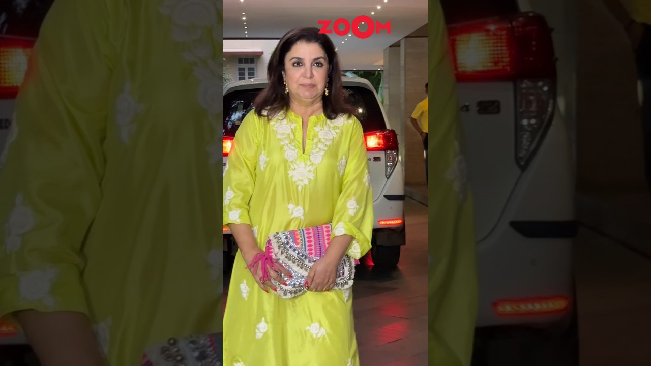 Farah Khan's FUN banter with paps at Rakul-Jacky's Ganpati festivities 🤣 
