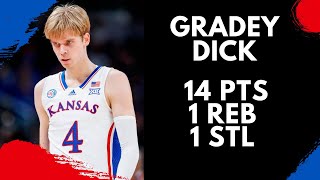 Gradey Dick Highlights vs. Duke | 11/15/22 | 14 Pts, 1 Reb, 1 Stl