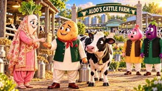 Details 🥔 Aloo Ne Banaya Apna Cattle Farm — Mooli Ke Kangan Se Shuru Hua Safar!🐄 Hindi Story Update