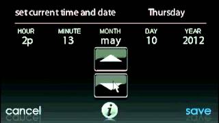 Carrier Infinity Touch, How To: Set Time and Date