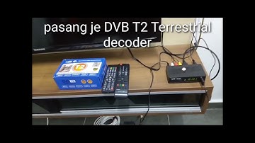 How to install DVB T2 Terrestrial decoder | High definition Digital Terrestrial Receiver
