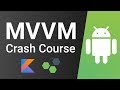 Android MVVM Kotlin Tutorial - LiveData + ViewModel (Android Architecture Components)