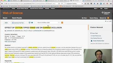 Literature searching with Web of Science