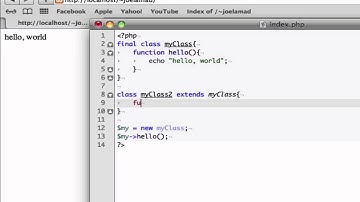PHP OOP - final class