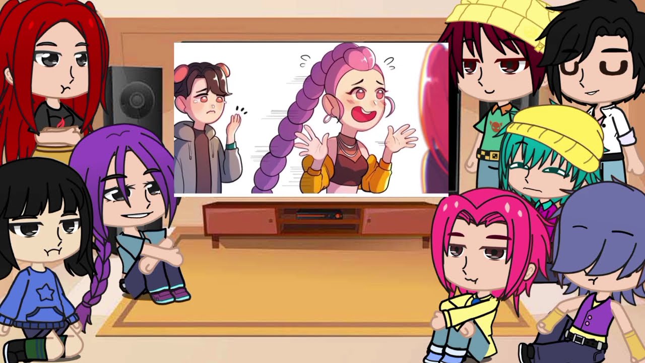 KPop Demon Hunters React To Themselves / TikToks + Memes / Huntrix & Saja Boys / Gacha React #18