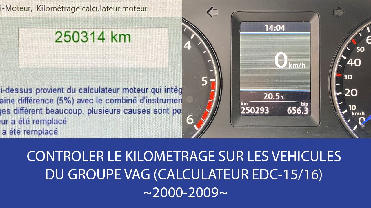 CONTROLER LE KILOMETRAGE SUR LES VEHICULES DU GROUPE VAG (VW, AUDI, SEAT, SKODA...) 20002009