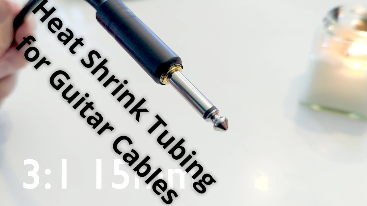 Heat shrink tubing for guitar cables ギターケーブル&ジャックを熱収縮チューブで覆う YouTube