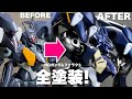 【全塗装】HG GUNDAM PHARACT(ファラクト) -ディテールアップと全塗装編!!- Detailed working & painting all!!-