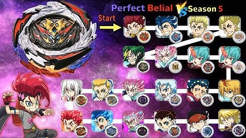 퍼펙트 벨리알 VS ALL 시즌5(슈퍼킹) 마라톤 배틀 베이블레이드 버스트 DB | Beyblade Burst DB | ベイブレードバーストDB