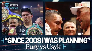🇺🇦🏆 Oleksandr Usyk reacts after beating Tyson Fury to become Undisputed Heavyweight Champion