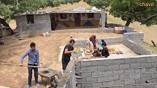 Building a warehouse and Mohammad and Soghari coming to the Chavil's farm