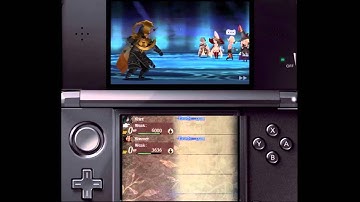 Bravely Default - Spell Fencer Ciggma and Time Mage Khamer Fight