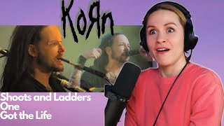 FIRST TIME HEARING Korn Live - Shoots and Ladders & One & Got the Life 2012 | Vocal Coach REACTION